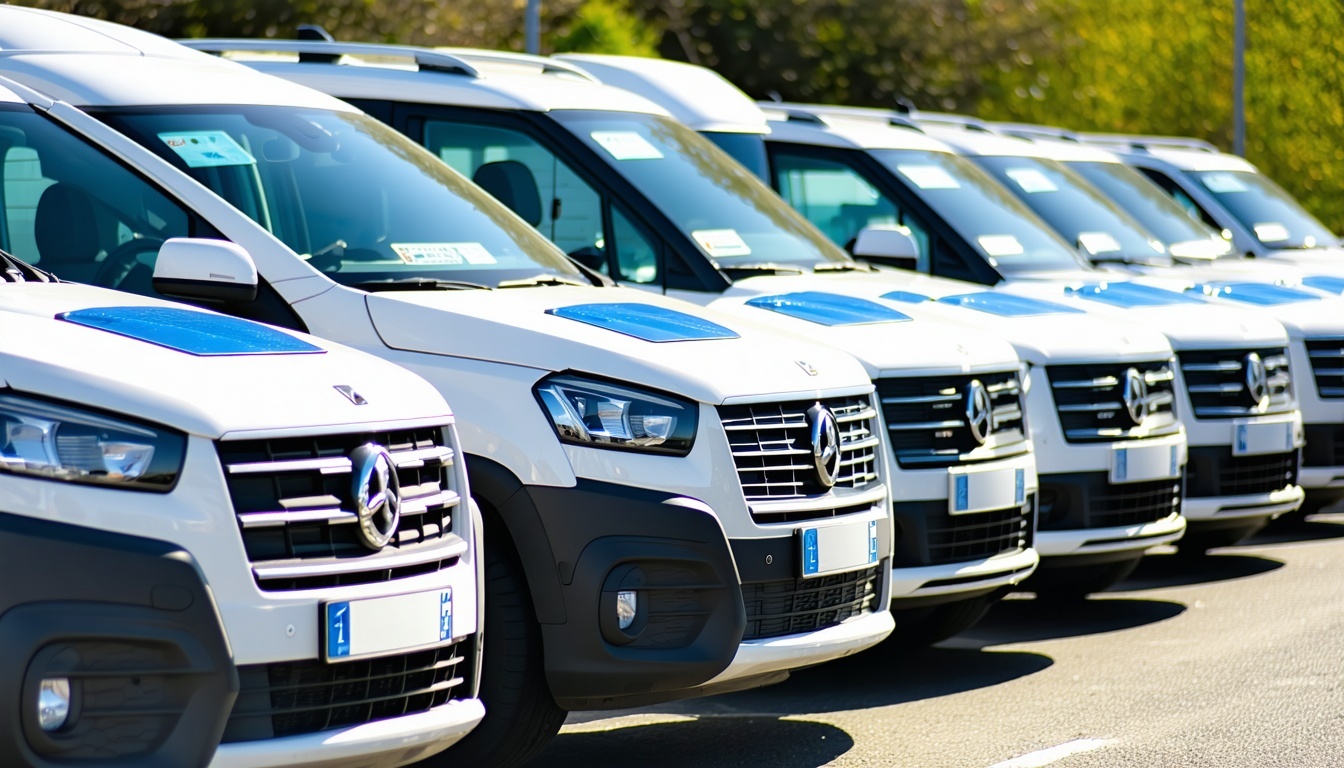 Business fleet vehicles with electronic tags